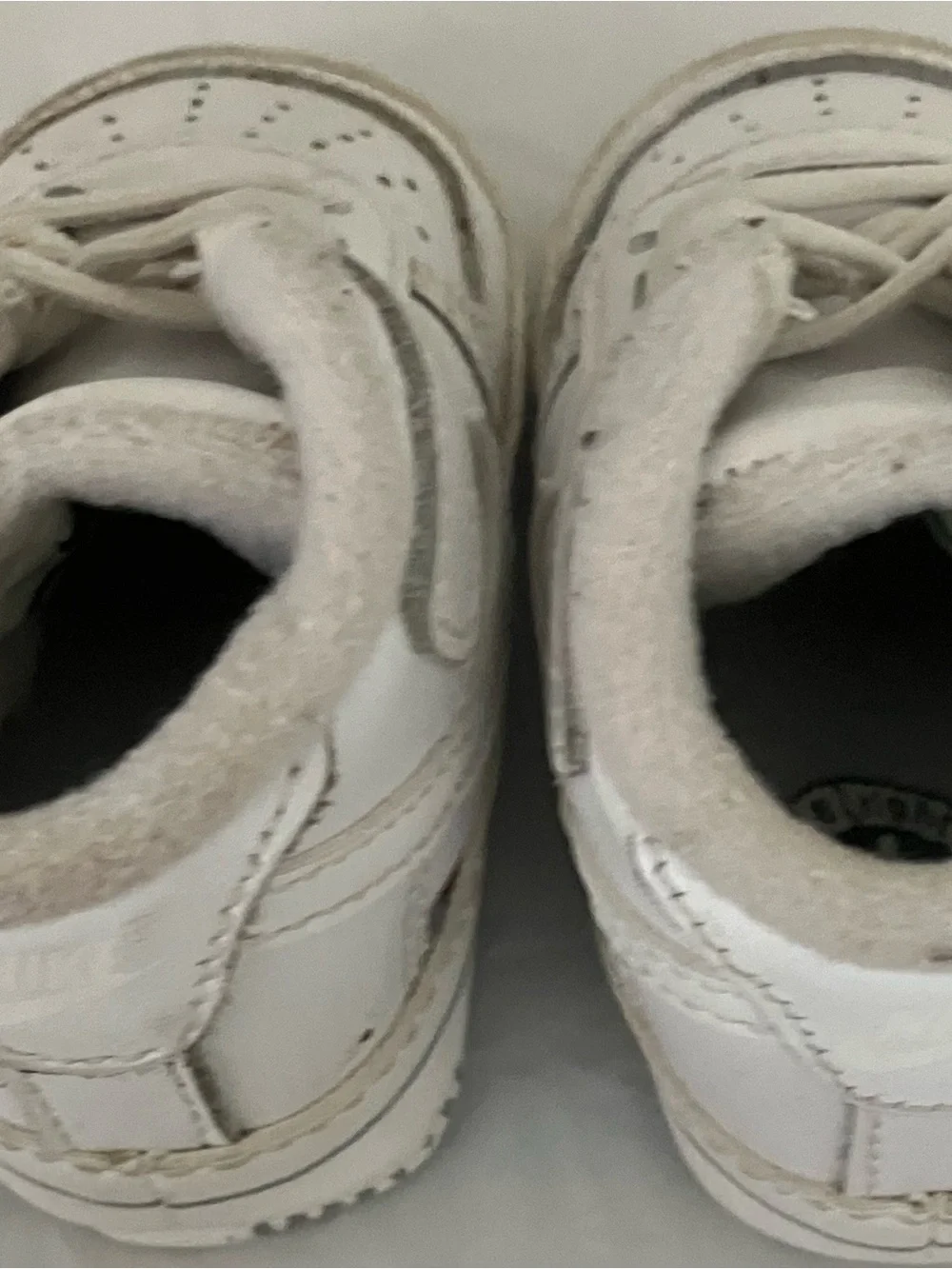 Nike Force 1 Kids White Leather Sneakers - Nike